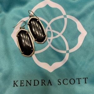 Kendra Scott Elle black/gold earrings